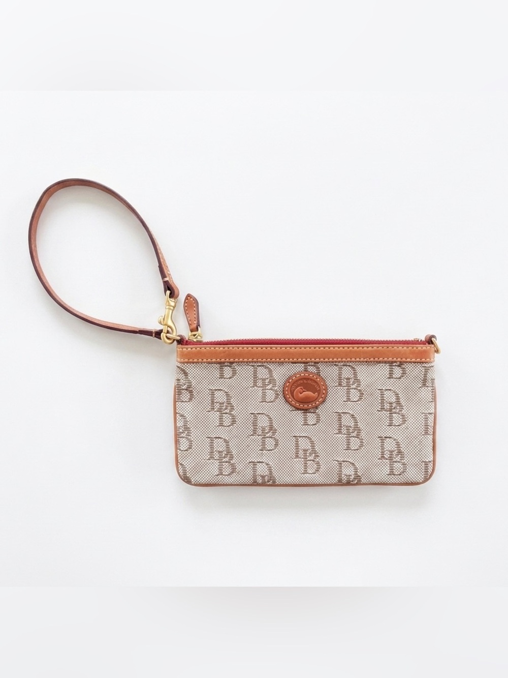 Dooney & Bourke Signature DB Monogram Large Slim Wristlet